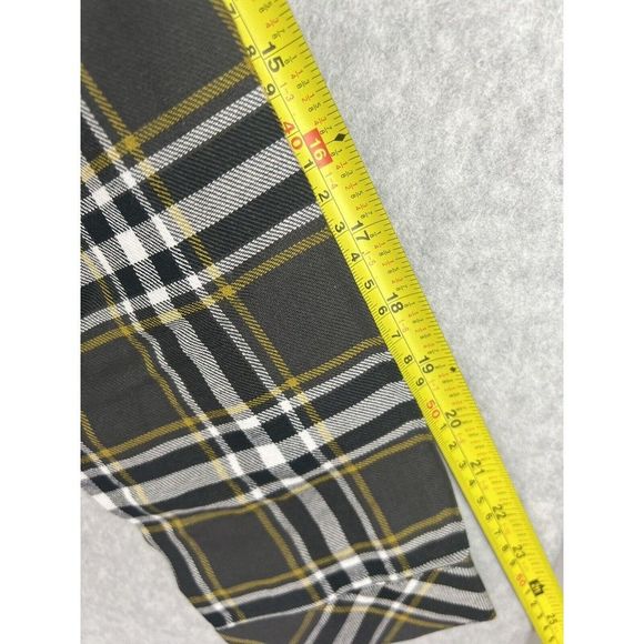 Joan Rivers Blouse Womens 6 Plaid Cottage Core Long Sleeve Peplum Button Casual - Picture 10 of 16